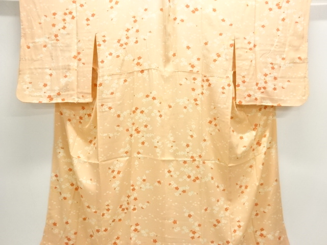 JAPANESE KIMONO / ANTIQUE HITOE JUBAN / SILK / KINSHA / UME